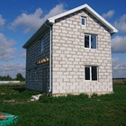 Фундамент на забивных ж/б сваях с бетонным ростверком для дома из газобетона в деревне Частая Дубрава Липецкой области от компании 35FS