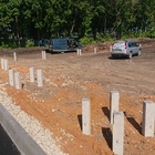 Свайный фундамент под ангар для хранения сельхоз-техники