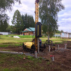 Фундамент на забивных ж/б сваях для дома из бруса в Томске от компании 35FS