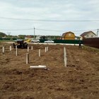 Фундамент на забивных ж/б сваях для дома из оцилиндрованного бревна в коттеджном поселке Московской области от компании 35FS