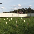 фундамент на забивных ж/б сваях для двух каркасных домов в деревне Тверской области от компании 35FS