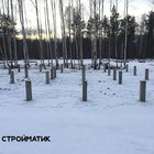 Фундамент на забивных ж/б сваях для дома из профилированного бруса в СНТ Грезы Тверской области от компании 35FS
