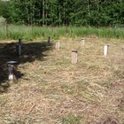 Фундамент на забивных ж/б сваях для беседки в деревне Завражье Рыбинского района Ярославской области от компании 35FS