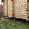 Фундамент на забивных ж/б сваях для дома из бруса в поселке под Вологдой от компании 35FS