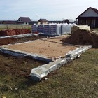 Фундамент на забивных ж/б сваях с бетонным ростверком для дома из газоблока в деревне Лудорвай, Удмуртия от компании 35FS