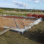 Фундамент на забивных ж/б сваях с бетонным ростверком для дома из газоблока в деревне Лудорвай, Удмуртия от компании 35FS