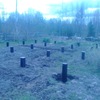 Фундамент на забивных ж/б сваях для дома с верандой в деревне Педасельга Прионежского района республики Карелия от компании 35FS