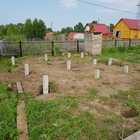 Фундамент на забивных ж/б сваях для бани из бруса с террасой в поселке Родионово Томской области от компании 35FS