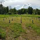 Фундамент на забивных ж/б сваях с бетонным ростверком для дома из бруса с террасой в селе Корнилово Томской области от компании 35FS