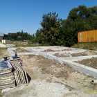 Фундамент на забивных ж/б сваях с бетонным ростверком для дома из газобетона с облицовкой кирпичом в селе Доброе Липецкой области от компании 35FS