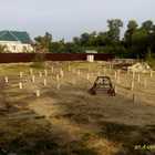 Фундамент на забивных ж/б сваях для беседки и хозяйственной постройки в селе Доброе Липецкой области от компании 35FS