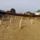 Фундамент на забивных ж/б сваях для беседки и хозяйственной постройки в селе Доброе Липецкой области от компании 35FS