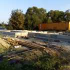 Фундамент на забивных ж/б сваях с бетонным ростверком для дома из газобетона с облицовкой кирпичом в селе Доброе Липецкой области от компании 35FS