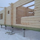 Фундамент на забивных ж/б сваях для каркасного дома в деревне Каменное, Удмуртия от компании 35FS