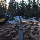 Фундамент деревянного дома и бани в посёлке Зелёный Яр