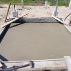 Фундамент на забивных ж/б сваях для дома из бруса с фундаментом под печь в деревне Березкино Томской области от компании 35FS