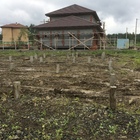 Фундамент на забивных ж/б сваях с бетонным ростверком для дома из блоков в КП Чистые ручьи, Екатеринбург от компании 35FS