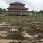 Фундамент на забивных ж/б сваях с бетонным ростверком для дома из блоков в КП Чистые ручьи, Екатеринбург от компании 35FS