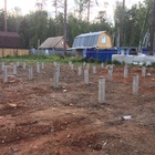 Фундамент на забивных ж/б сваях для каркасного дома в поселке Верхнее Дуброво, Екатеринбург от компании 35FS