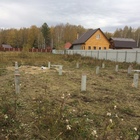 Фундамент на забивных ж/б сваях для каркасного дома в КП Александрия, Екатеринбург от компании 35FS