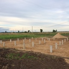 Фундамент на забивных ж/б сваях для дома из бруса в поселке Первый Костромской области от компании 35FS