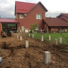 Фундамент на забивных ж/б сваях для каркасного дома в Ижевске от компании 35FS