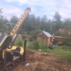 Фундамент на забивных ж/б сваях с обвязкой брусом для каркасного садового дома в СНТ Заря, Ижевск от компании 35FS