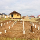 Фундамент на забивных ж/б сваях для дома из бруса в Деревне Лудорвай, ул. Добрая, Удмуртия от компании 35FS