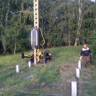 Фундамент на забивных ж/б сваях под каркасный дом с баней и террасой в городе Новосибирск, Искитимский район, деревня Сосновка от компании 35FS