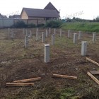 Фундамент забивных на ж/б сваях для дома из бревна в поселке Красный Яр, СНТ Звездное Новосибирской области от компании 35FS