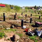 Свайный фундамент под баню из бруса