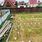 Фундамент на забивных ж/б сваях для кирпичного дома в поселке Красный Яр, Новосибирск от компании 35FS
