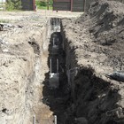 Фундамент на забивных ж/б сваях для дома из кирпича в селе Староживотинное Воронежской области от компании 35FS