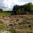 Фундамент на забивных ж/б сваях с бетонным ростверком для дома из газобетона с облицовкой в селе Карамышево Липецкой области от компании 35FS