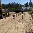 Фундамент на забивных ж/б сваях для сруба из бревна в поселке Лесохимучасток, Мичуринск от компании 35FS