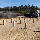 Фундамент на забивных ж/б сваях для сруба из бревна в поселке Лесохимучасток, Мичуринск от компании 35FS