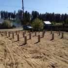 Фундамент на забивных ж/б сваях для сруба из бревна в поселке Лесохимучасток, Мичуринск от компании 35FS