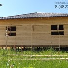 фундамент на забивных ж/б сваях для дома из профилированного бруса в коттеджном поселке Тверской области от компании 35FS