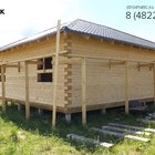 фундамент на забивных ж/б сваях для дома из профилированного бруса в коттеджном поселке Тверской области от компании 35FS