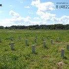 Фундамент на забивных ж/б сваях для дома из бруса в коттеджном поселке Неготино Тверской области от компании 35FS