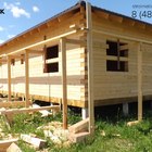 фундамент на забивных ж/б сваях для дома из профилированного бруса в коттеджном поселке Тверской области от компании 35FS