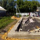 Фундамент на забивных ж/б сваях для дома из газобетона с облицовкой на хуторе Семиколенов Липецкой области от компании 35FS