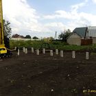 Фундамент на забивных ж/б сваях с бетонным ростверком для кирпичного дома в селе Елецкое Липецкой области от компании 35FS