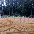 Фундамент на забивных ж/б сваях с бетонным ростверком для дома из блоков в городе Котовск Тамбовской области от компании 35FS