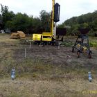 Фундамент на забивных ж/б сваях с бетонным ростверком для хозяйственной постройки из бруса с гаражом и подвалом в городе Грязи Липецкой области от компании 35FS