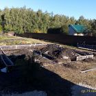 Фундамент на забивных ж/б сваях с бетонным ростверком для хозяйственной постройки из бруса с гаражом и подвалом в городе Грязи Липецкой области от компании 35FS