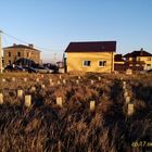 Фундамент на забивных ж/б сваях с бетонным ростверком для дома из газобетона с облицовкой в селе Новая Дубрава Липецкой области от компании 35FS