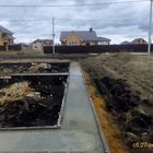 Фундамент на забивных ж/б сваях с бетонным ростверком для дома из газобетона с облицовкой в селе Новая Дубрава Липецкой области от компании 35FS