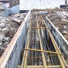 Фундамент на забивных ж/б сваях с бетонным ростверком для двухэтажного дома из газобетона в селе Крутогорье, Липецк от компании 35FS