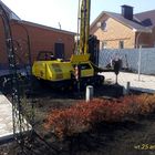 Фундамент для бани-бочки на забивных ж/б сваях